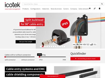 Website von icotek GmbH