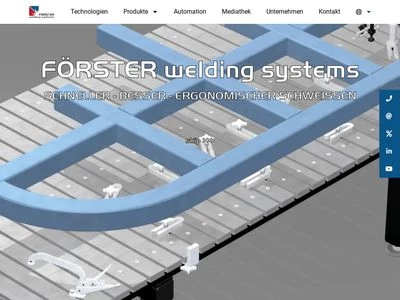 Website von FÖRSTER welding systems GmbH