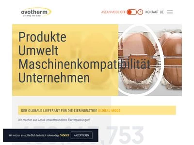 Website von Ovotherm International Handels GmbH