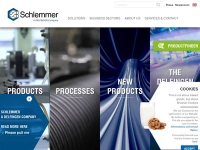 Website von Schlemmer Holding GmbH