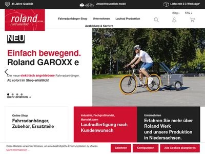 Website von Roland Werk GmbH