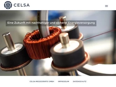 Website von Celsa Messgeräte GmbH