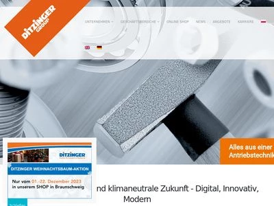 Website von Werner Ditzinger GmbH