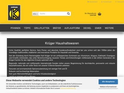 Website von Karl Krüger GmbH