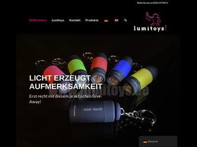 Website von Lumitoys GmbH