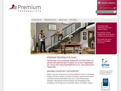 Website von Premium Treppenlifte GmbH