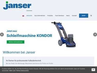 Website von Janser GmbH