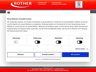 Website von Horst Rother GmbH