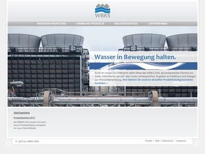 Website von WBKS Wasserbehandlung & Korrosionsschutz OHG