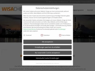 Website von WiSaChem GmbH
