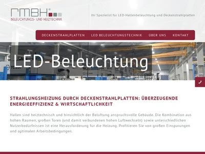 Website von RMBH GmbH
