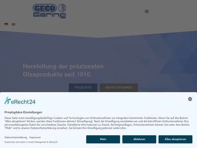 Website von Geco-Gering