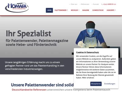 Website von Homafa GmbH