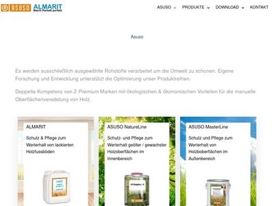 Website von ASUSO GmbH