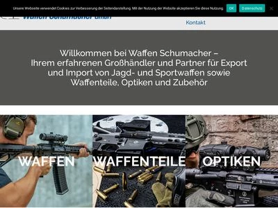Website von Waffen Schumacher GmbH