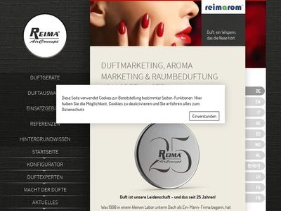 Website von REIMA AirConcept GmbH