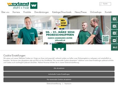 Website von Weyland GmbH
