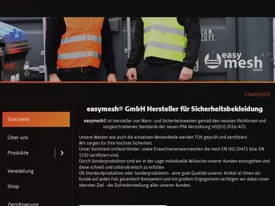 Website von easymesh GmbH