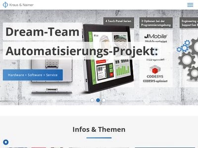 Website von Kraus & Naimer Produktion GmbH