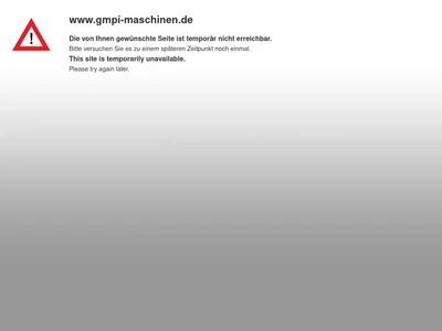Website von GMPI Maschinen GmbH