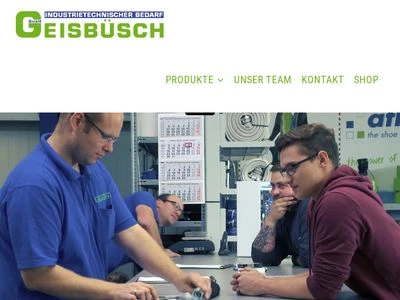 Website von Geisbüsch GmbH