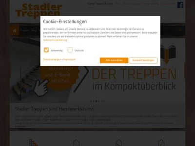Website von Stadler Treppen GmbH & Co. KG