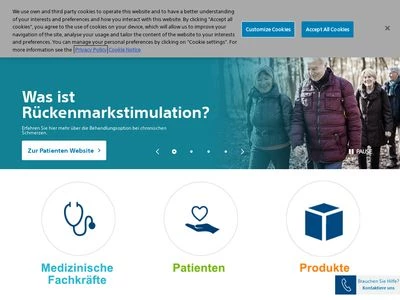 Website von  Boston Scientific Medizintechnik GmbH