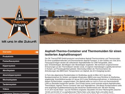 Website von OK ThermoSTAR GmbH