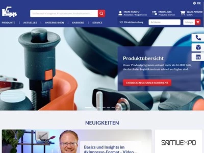 Website von HEINRICH KIPP WERK GmbH & Co. KG
