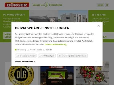 Website von BÜRGER GmbH & Co. KG