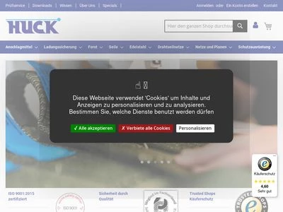 Website von Lothar Huck GmbH