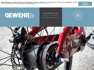 Website von Emil Gewehr GmbH