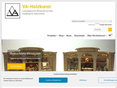 Website von VOLKER ARNOLD - va-holzkunst