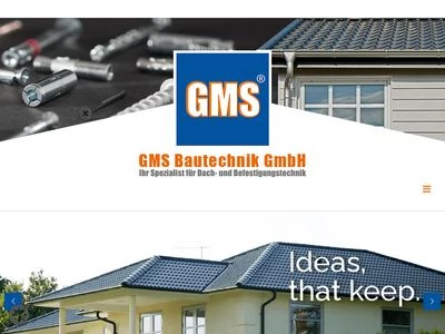 Website von GMS-Bautechnik GmbH