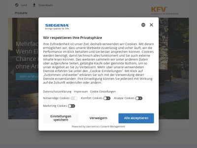 Website von KFV Karl Fliether GmbH & Co. KG