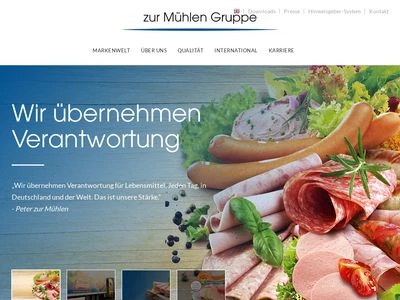 Website von zur Mühlen ApS & Co. KG