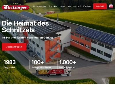 Website von Stritzinger Import Export GesmbH