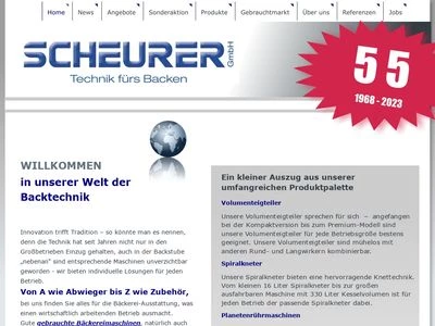 Website von Johannes Scheurer GmbH