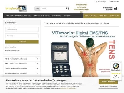Website von OSTIMEX Medizinsysteme GmbH