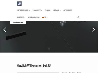 Website von JU-Metallwarenfabrik GmbH