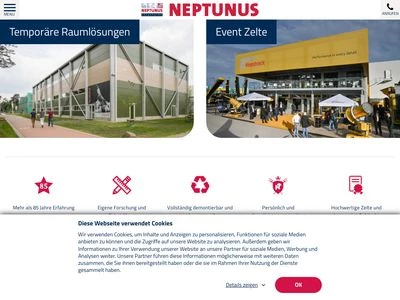 Website von NEPTUNUS GmbH