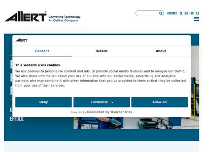 Website von Kurt Allert GmbH & Co. KG