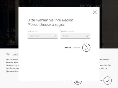 Website von Riese & Müller GmbH
