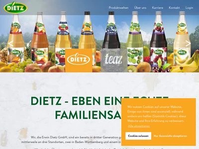Website von Erwin Dietz GmbH