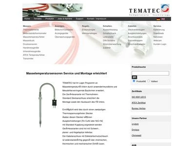 Website von TEMATEC GmbH