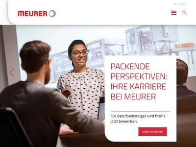 Website von meurer Verpackungssysteme GmbH
