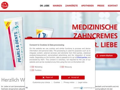 Website von Dr. Rudolf Liebe Nachf. GmbH & Co. KG