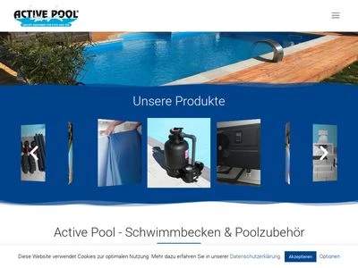 Website von Active Pool GmbH