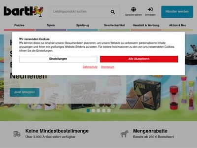 Website von Bartl GmbH