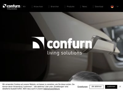 Website von Confurn Metall Betriebs GmbH & Co. KG